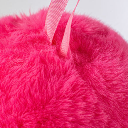 6" Hot Pink Faux Fur Ornament