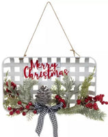 
              Merry Christmas Basket Wall Decor
            