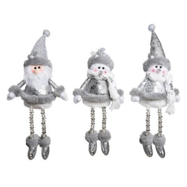 Silver Santa/Snowman Sitter