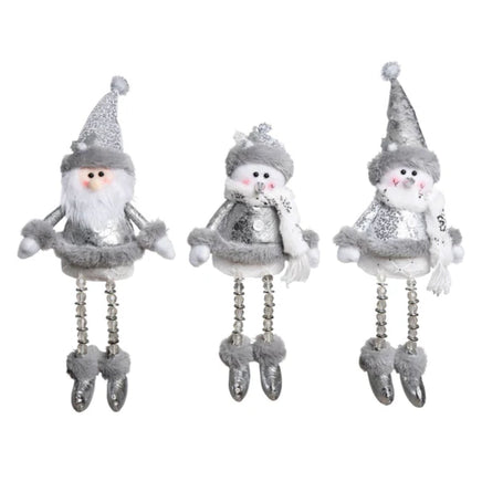 Silver Santa/Snowman Sitter