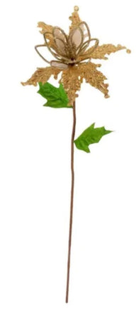 Gold Poinsettia Stem