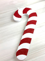 
              20 Inch Glittered Eve Red And White Foam Candy Cane
            