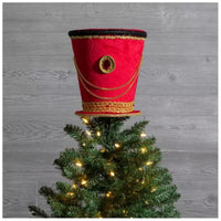 
              9.5" Red Nutcracker Tree Topper
            