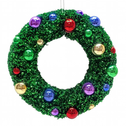 8" Green Sisal Wreath Ornament