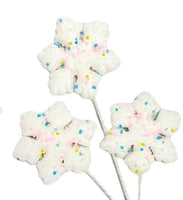 
              12" White Snowflake Sweets Pick Ornament- Set of 4
            