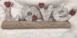 Wooden LOVE Tabletop Decor