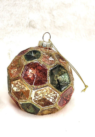 Dimpled Multicolored Ball Ornament