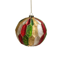 
              Multicolored Glass Ball Ornament
            