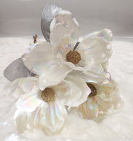 
              White Iridescent Flower Pick (Set of 3)
            