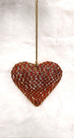 
              4IN Heart Ornament - Red and Gold
            