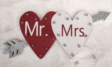 Wooden LED Mr. & Mrs. Sign