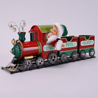 
              Metal Train with Elf Ornament
            