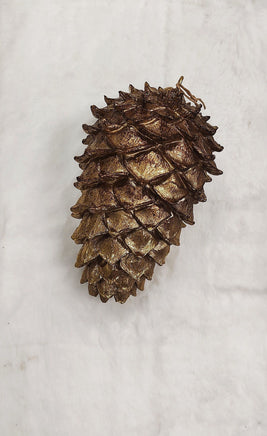 Golden Decorative Pinecone