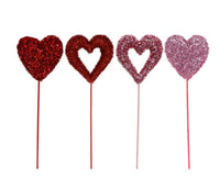 
              Glitter Heart Foam Picks
            