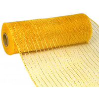 
              10" Metallic Bright Gold Poly Deco Mesh
            