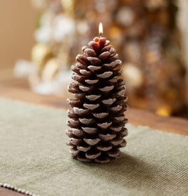 Pinecone Figural Candle