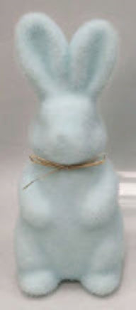 Pastel Blue Flocked Bunnies