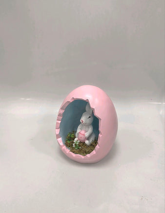 Easter Egg With Bunny Figurine