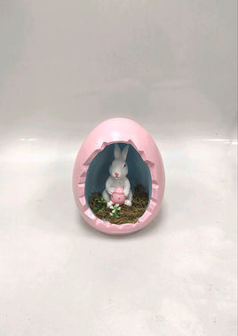 Easter Egg With Bunny Figurine