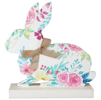 
              Wooden Painted Bunny Tabletop Easter Décor (Set of 2)
            