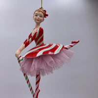 
              6" Peppermint Ballerina Ornament
            