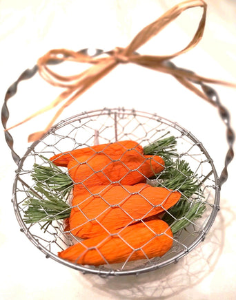 Basket With Carrots Decoration