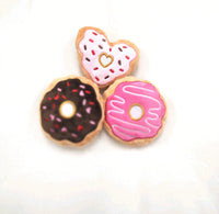 
              Set of 3 - Donut Dog Toys
            