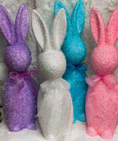 
              16" Flocked Glitter Bunny
            