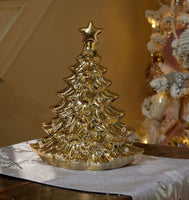 
              Gold Ceramic Christmas Tree Accent Light
            