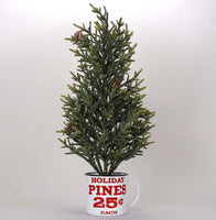 
              Faux Evergreen Tree in Tin Cup
            