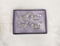 
              Set of 4 Iridescent Butterfly Clip Ornaments
            