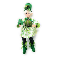 
              16" St. Patrick's Day Top Hat Elf Doll Shelf Sitter
            