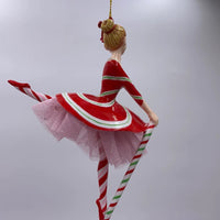 
              6" Peppermint Ballerina Ornament
            