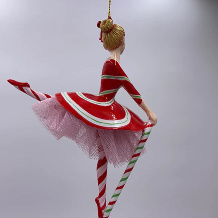 6" Peppermint Ballerina Ornament