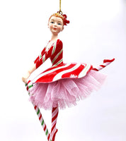 
              6" Peppermint Ballerina Ornament
            