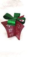 
              Metal Red and Green Glittered Present Decor
            