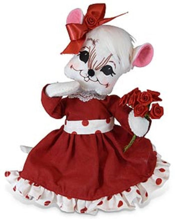 8" Valentine Roses Mouse