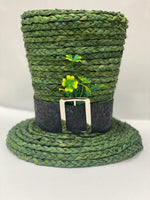 
              Green Straw St. Patricks Day Hat 8.5" Tall
            