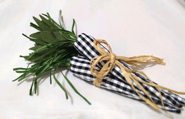 Set of 3 - Black and White Checkered Carrots