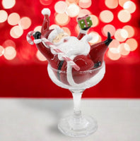 
              Retro Santa in Martini Glass
            