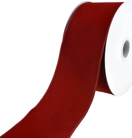 Dark Red Velvet Laser Edge Ribbon - 4"X5yd