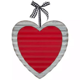 Heart Corrugated Metal Wall Decor