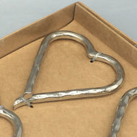 
              4pk Silver Heart Napkin Rings
            