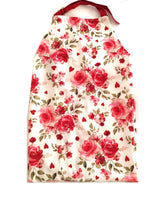 
              Pink & Red Flowered Apron
            