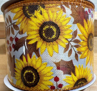 
              Sunflower Fall Wired Edge Ribbon-2.5"X10yd
            