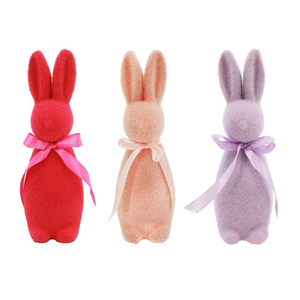 8" Flocked Bunny