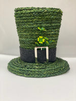 
              Green Straw St. Patricks Day Hat 8.5" Tall
            