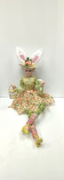 
              24" Flower Easter Bunny Sitting Elf Doll
            