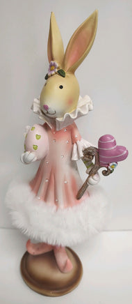 Pink Easter Bunny Decor