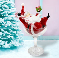 
              Retro Santa in Martini Glass
            